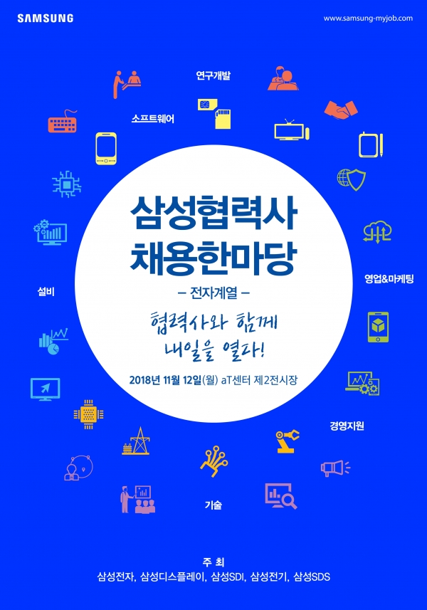 '2018 삼성 협력사 채용한마당' 포스터.(사진=삼성전자)