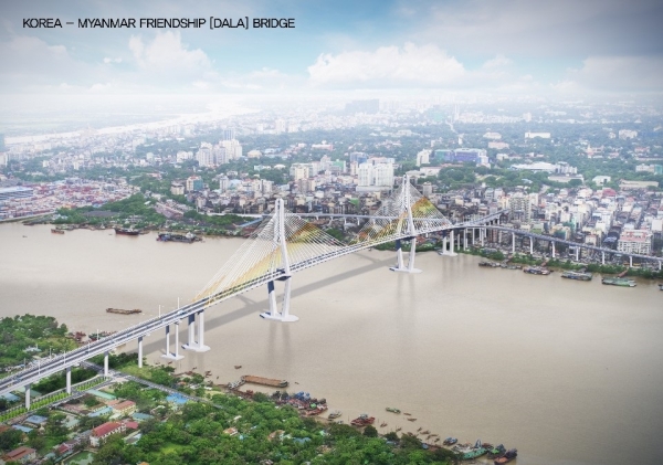 GS건설 한·미얀마 우정의 다리 프로젝트 조감도. (사진= GS건설)