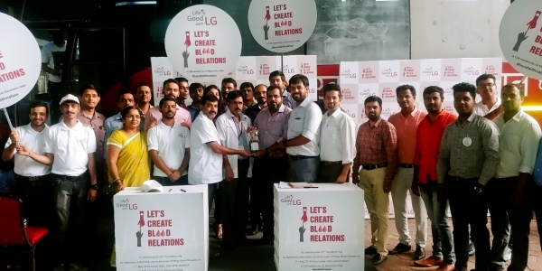 LG전자가 인도 47개 도시 71개 캠프에서 헌혈캠페인을 진행했다.(사진=LG전자)