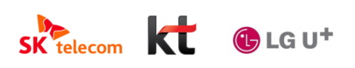 SK텔레콤(왼쪽부터), KT, LG유플러스 로고. (사진=각 사)