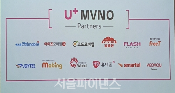 U+MVNO 파트너스 참여 사업자. (사진=이호정 기자)