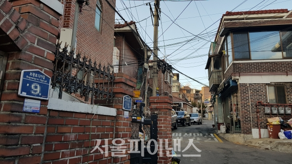서울 용산구 한남3재정비촉진구역 일대 주택가. (사진=이진희 기자)