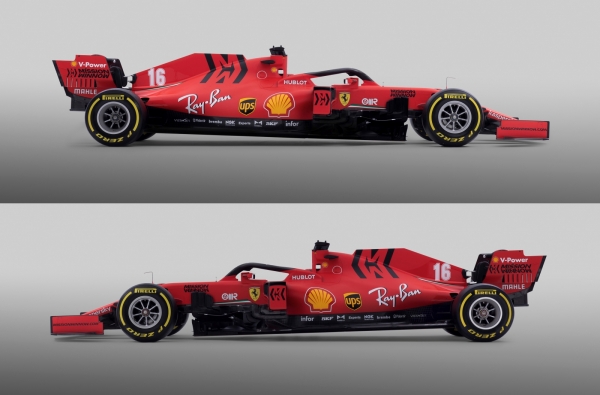 페라리의 포뮬러원(F1) 레이싱팀 '스쿠데리아 페라리(Scuderia Ferrari)'가 2020시즌 신형 F1 머신 'SF1000;을 공개했다. (사진= FMK 페라리)