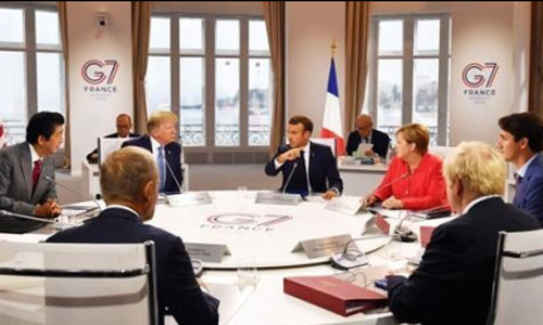 지난해 8월 프랑스 비아리츠에서 열린 G7 정상 회의 당시 모습. (사진=연합뉴스)