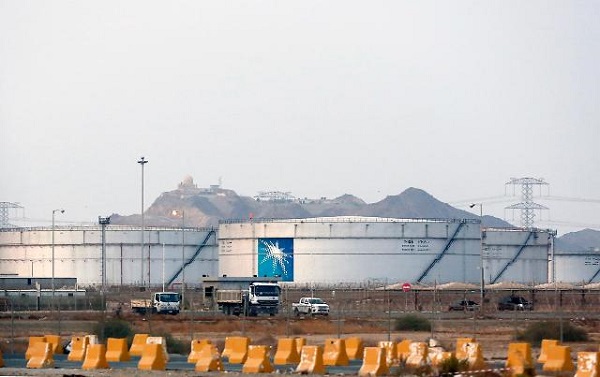 사우디아라비아의 지다(Jiddah) 북주 지역에 있는 사우디 아람코의 저유탱크. (사진=연합뉴스)