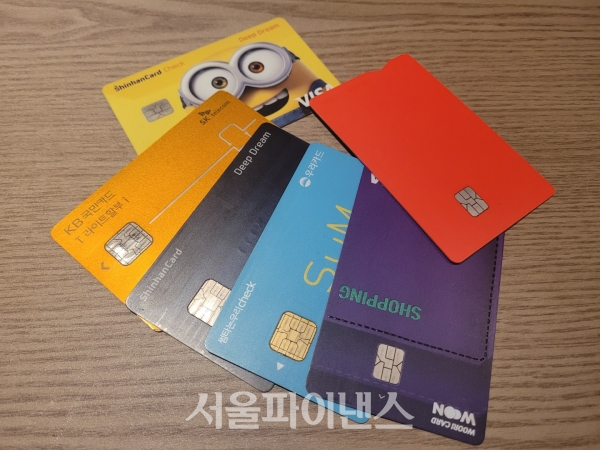 신용카드 및 체크카드. (사진=유은실 기자)