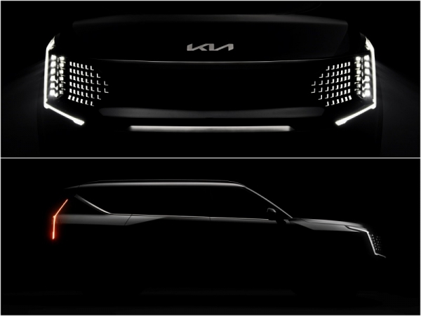 기아는 2일 전동화 대형 SUV 'The Kia EV9'(이하 EV9)의 공개에 앞서 티저 이미지와 영상을 선보였다. (사진=기아)