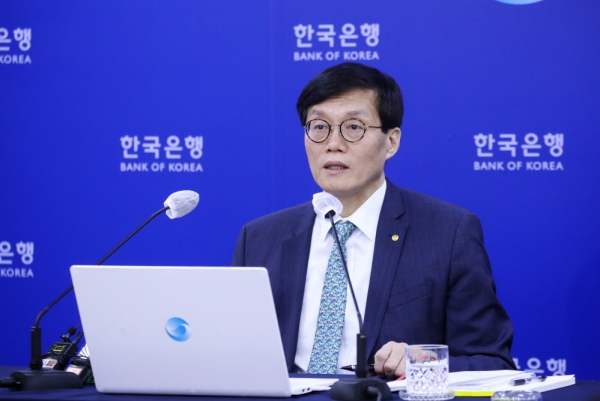 이창용 한국은행 총재가 2월 통화정책방향 기자간담회에서 발언하고 있다. (사진=한국은행)