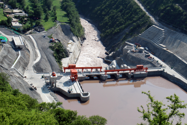 대우건설이 시공한 파키스탄 파트린드 수력발전소 전경.(사진=대우건설)