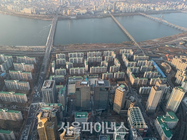 서울 송파구 잠실 일대 아파트 밀집 지역 모습. (사진=이진희 기자)