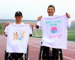 삼성카드, 장애인 대표선수 응원티셔츠 200장 전달