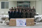 두산건설, 육군 2포병여단에 '사랑의 차' 전달