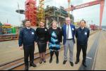 노르웨이 총리, 현대중공업 방문 …"조선·해양 협력"