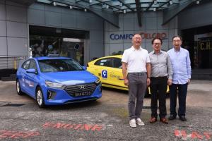 '아이오닉 HEV' 2천대 공급...현대차, 싱가포르 택시 시장 '장악'