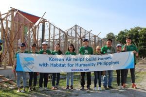 대한항공, 필리핀 네그로스 섬 '사랑의 집 짓기' 봉사