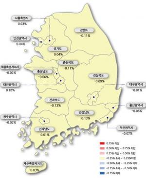 서울 아파트값 0.03%↑···10주 연속 상승
