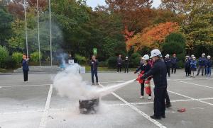 한국가스공사, 화재대피 및 산불 가상사고 훈련