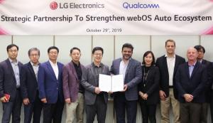 LG전자, 퀄컴과 차량용 인포테인먼트 플랫폼 'webOS Auto' 개발