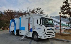 신한은행, 하이원리조트 스키장서 이동점포 운영