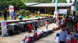 LG전자, 필리핀 화산 폭발 이재민 돕기 봉사활동