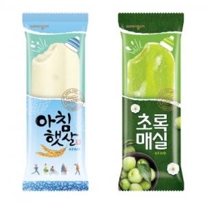 [신상품] 웅진식품 '아침햇살·초록매실 아이스바'