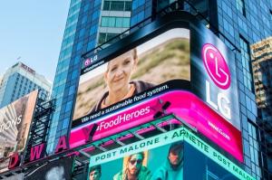LG전자, 뉴욕 맨해튼서 기아 퇴치 캠페인