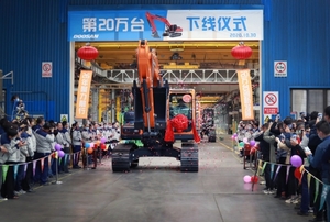 두산인프라코어, 중국 굴착기 판매량 10년만에 최대