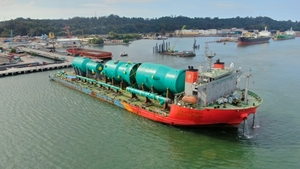 현대ENG, 인도네시아 현장으로 3400톤 중량물 운송 성공