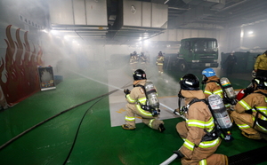 인천공항공사, 제1여객터미널 서비스도로 화재 대응훈련