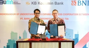 국민은행, 인도네시아 국영은행 BNI와 업무협약 체결