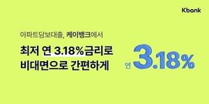 [신상품] 케이뱅크 '아파트담보대출 신규 구입자금 대출'