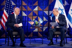'지상전 연기 권유' 발언 혼선 바이든 "이스라엘과 논의 중"