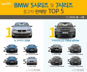 1년간 가장 많이 팔린 BMW 5시리즈 중고차 '뉴5시리즈 520d'