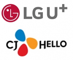 LG유플러스(위)와 CJ헬로 로고. (사진=각 사)