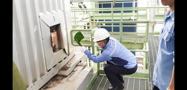 한국중부발전 플랜트 점검 기술지원단이 상공에너지를 방문해 기술점검을 하고 있다.(사진=중부발전)