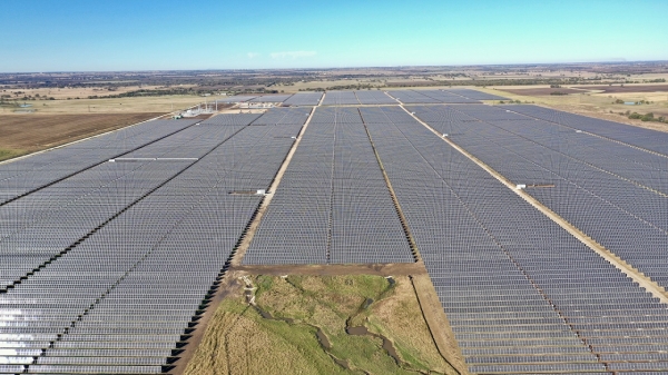 한화큐셀이 완공한 미국 텍사스 주 81MW 규모 태양광 발전소 (사진=한화큐셀)