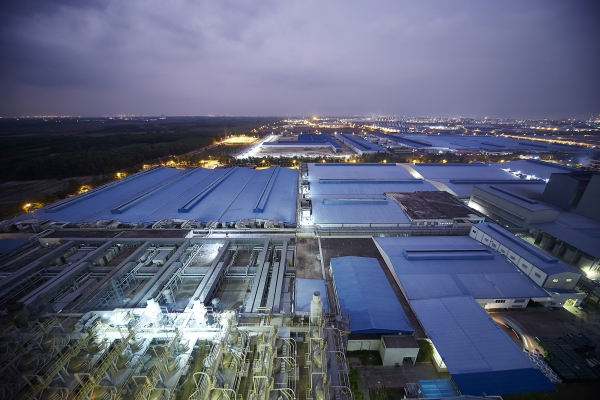 스마트팩토리 시스템이 도입된 베트남 공장 전경 (사진=효성)