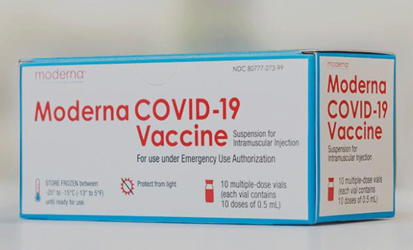 미국 제약사 모더나에서 개발한 코로나19 백신 (사진=모더나 홈페이지 캡처)