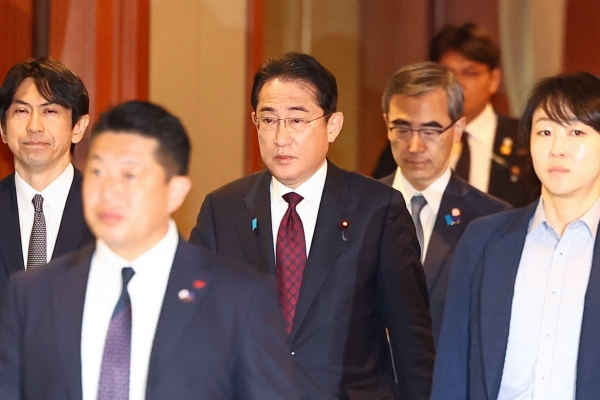 기시다 후미오 일본 총리가 지난 8일 방한 했을 당시 모습. (사진=연합뉴스)