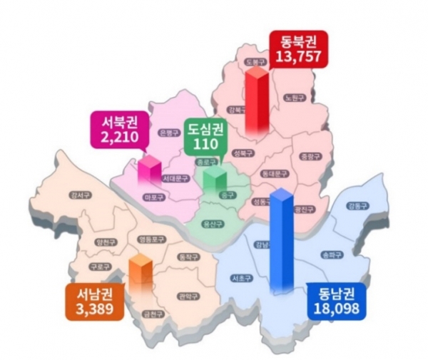 내년 서울 입주물량 인포그래픽.(자료=부동산인포)
