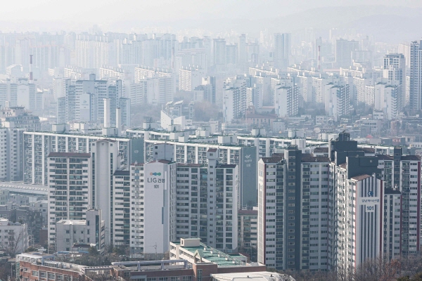 1월31일 서울 일대의 아파트 모습. (사진=연합)