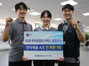 삼성전자서비스, '2020 한국산업 서비스 품질지수' 1위 