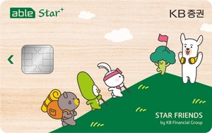 KB증권, MZ세대 특화 'able Star+ 카드' 출시