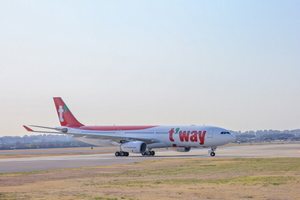 티웨이항공, 대형기 A330-300 3호기 도입 완료···국제선 본격화