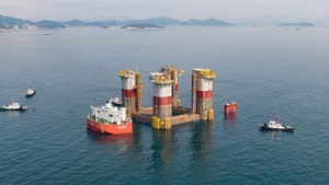 대우조선해양, 민관협업으로 대형 해양플랜트 진수