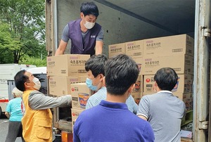 BGF리테일, 폭우 피해 경기도 시·군 7곳에 식음료 지원