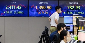 美 인플레 공포에 韓 금융시장 '검은 수요일'···주가 급락·환율 급등