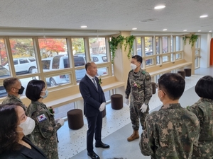 한화에어로스페이스, 국군홍천병원에 장병 휴식공간 'H라운지' 개소